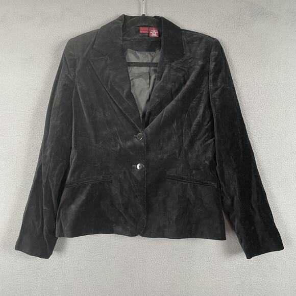 Merona Jackets & Blazers - Merona Blazer Womens Small Velvet Lined Two Button Classic Suit Jacket Vintage